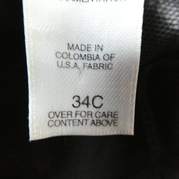 Vintage 90s Victoria's Secret Lingerie Teddy Underwire Black Garter Rosettes 34C - Picture 8 of 8